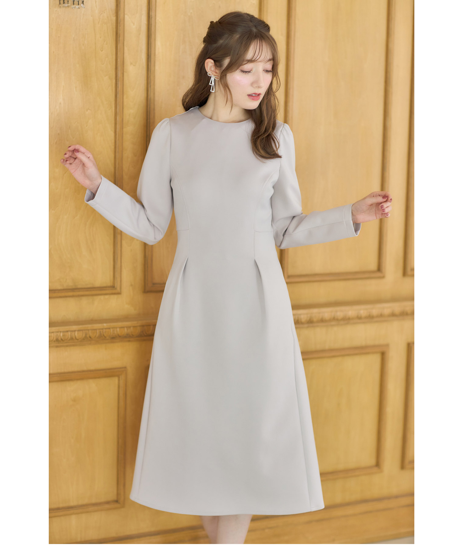 楽天市場】2WAYビジュー×レース襟付きダンボールワンピース