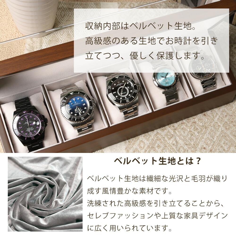 楽天市場】【8250円が6600円】時計ケース 5本用 腕時計 収納ケース