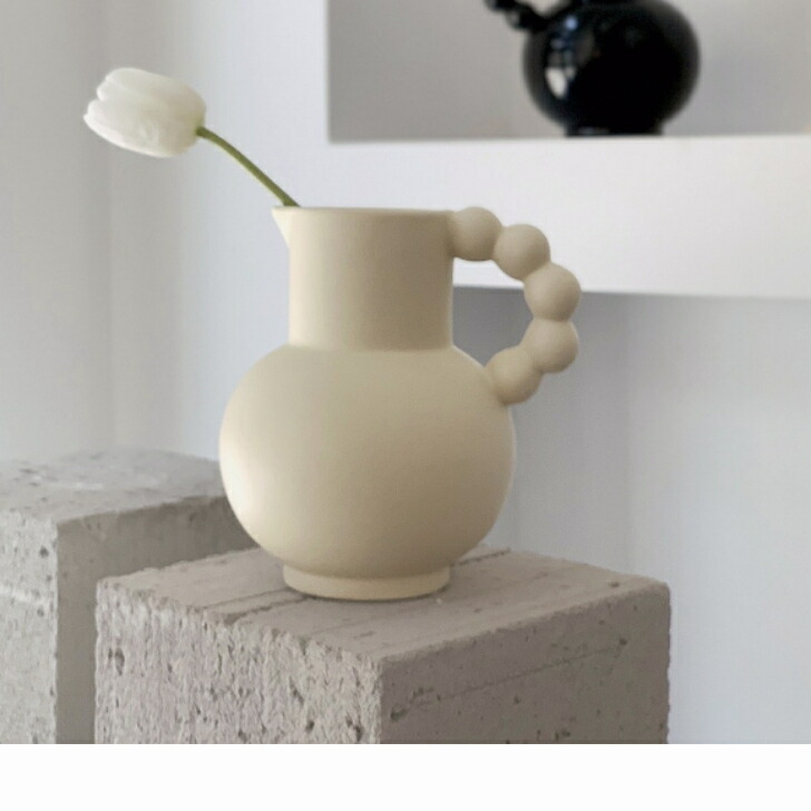 楽天市場】花瓶 一輪挿し インテリア雑貨 植木鉢 ポコポコ 持ち手
