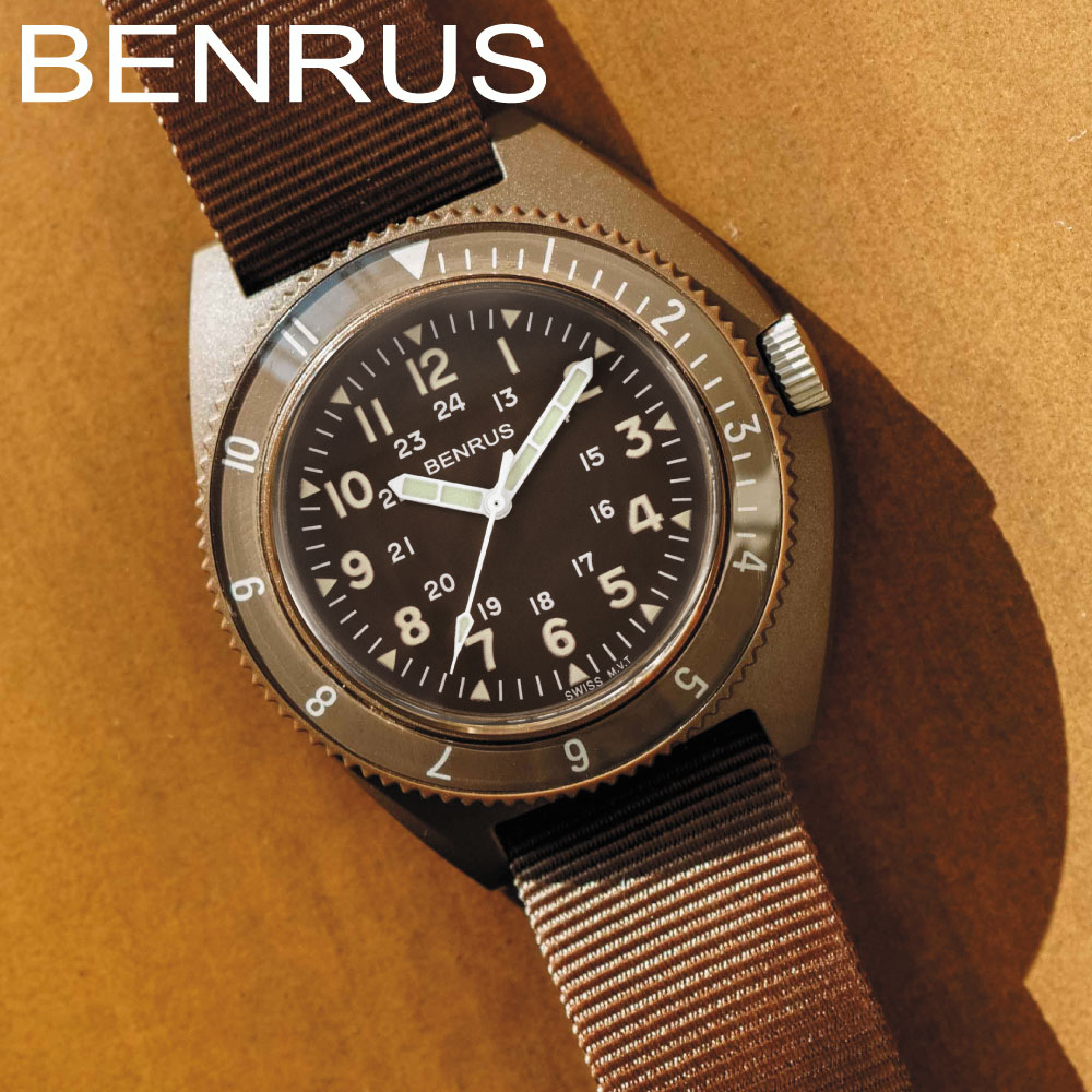 楽天市場】ベンラス 腕時計 ミリタリーウォッチ 腕時計 BENRUS TYPE