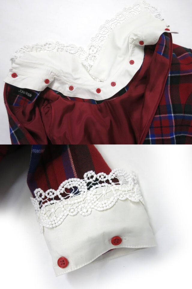 楽天市場】【中古】Jane Marple / タータンチェックとレースカラーの