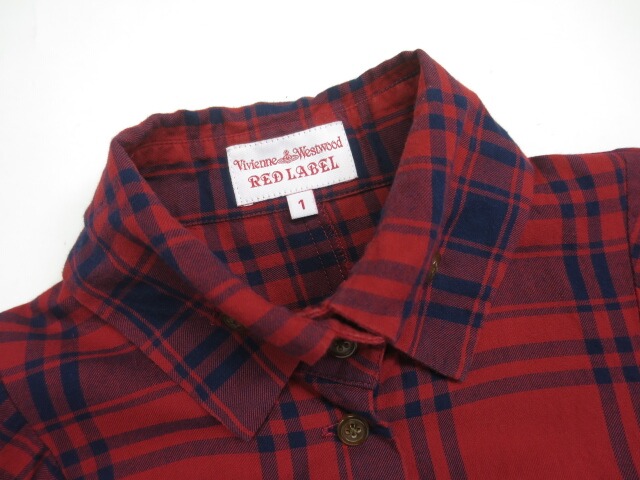 楽天市場】【中古】Vivienne Westwood RED LABEL / チェック柄シャツ