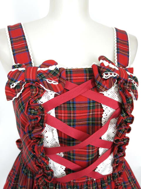 楽天市場】【中古】 Angelic Pretty / タータンチェック肩リボン