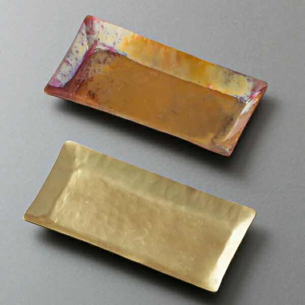 楽天市場】レクタングルトレー 真鍮 銅 ブラス キャッシュトレイ 小物