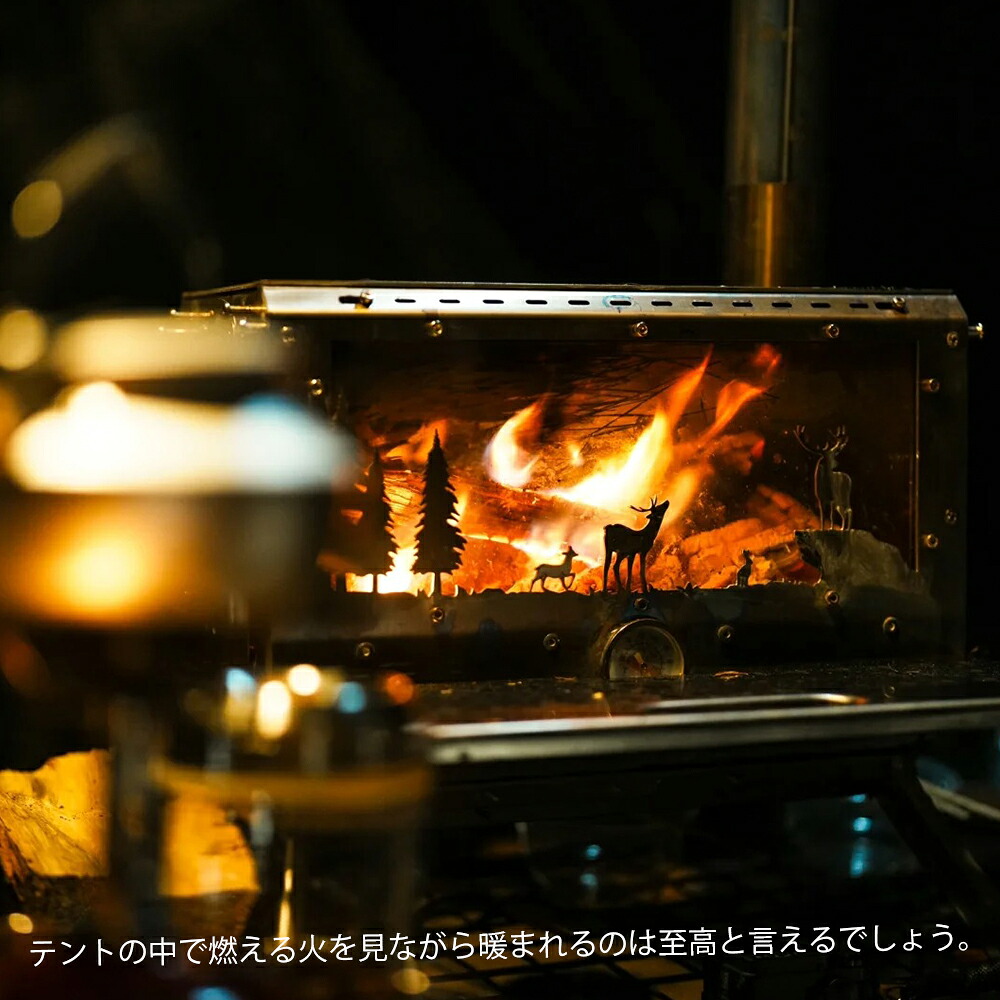 楽天市場】【TOMOUNT公式】TOMOUNT 薪ストーブ 二面窓 高燃焼効率