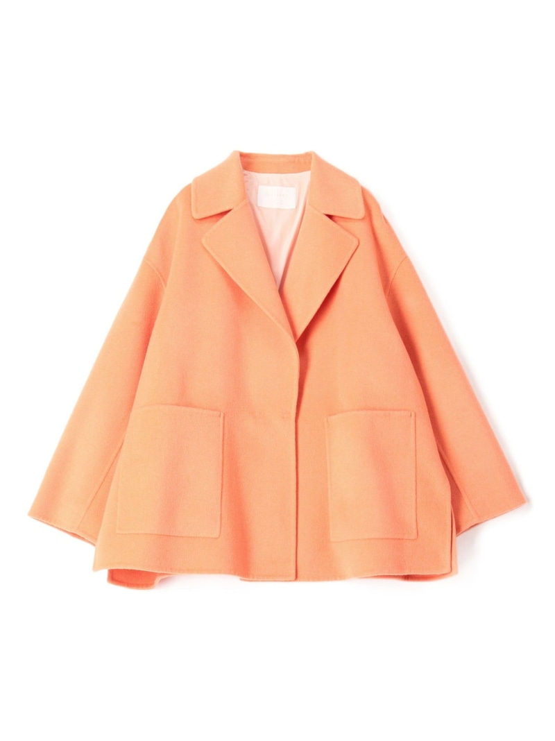 楽天市場】プレミアムウールリバー オープンカラーショートコート