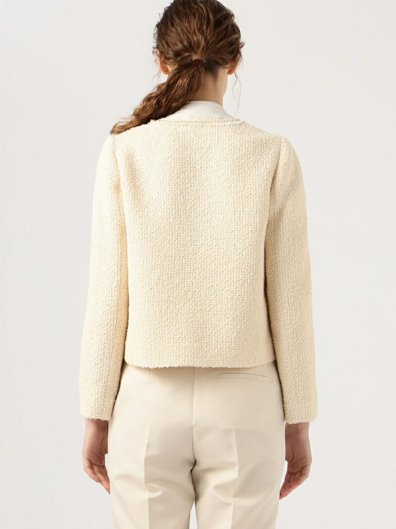 楽天市場】【SALE／40%OFF】ツイストループツイード ノーカラー