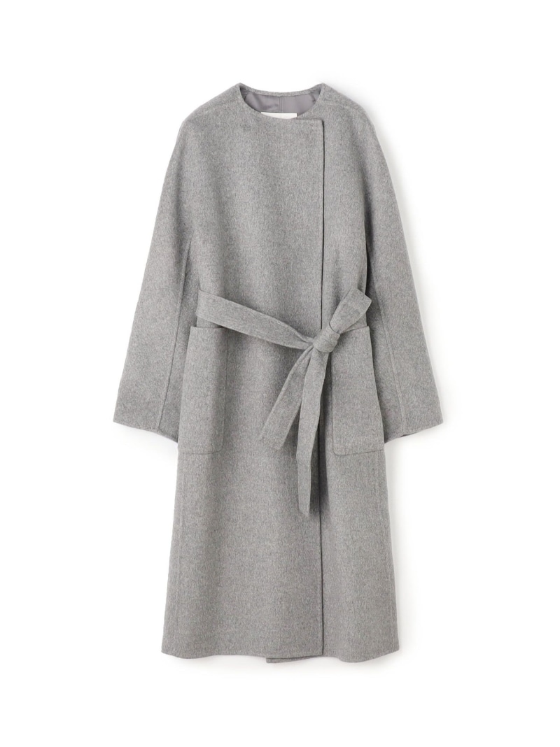 楽天市場】プレミアムウールリバー ノーカラーコート Ballsey