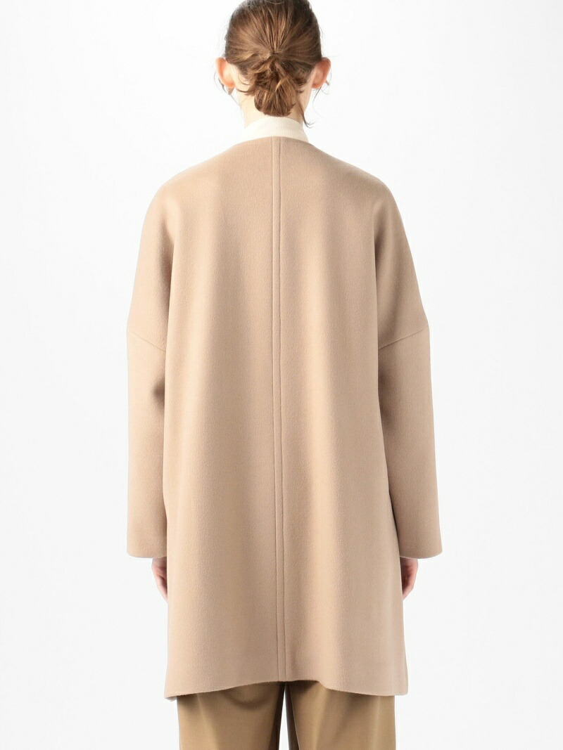 楽天市場】【SALE／30%OFF】ウールダブルフェイス ノーカラーコート