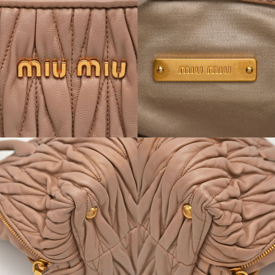 楽天市場】ミュウミュウ MIU MIU マテラッセ 2way ハンドバッグ 5BA003