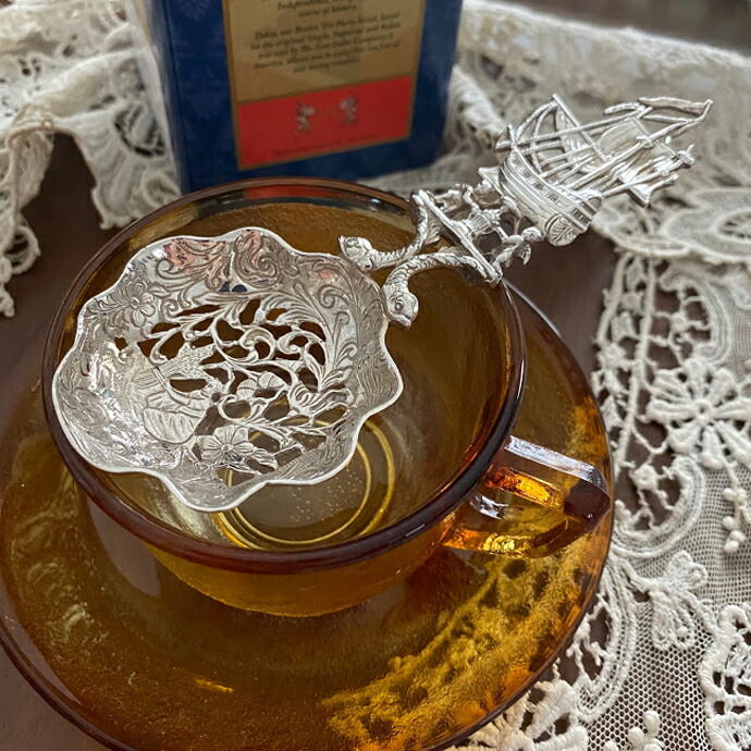 楽天市場】アンティーク ティーストレーナー 925シルバー Bertold