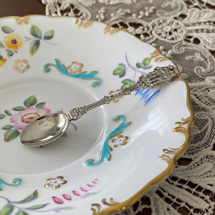 楽天市場】アンティーク スーベニアスプーン シルバープレート