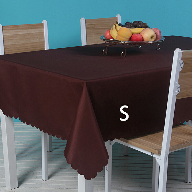 フェレル 黒の長方形ダイニングテーブルカバー フェレル 黒の長方形