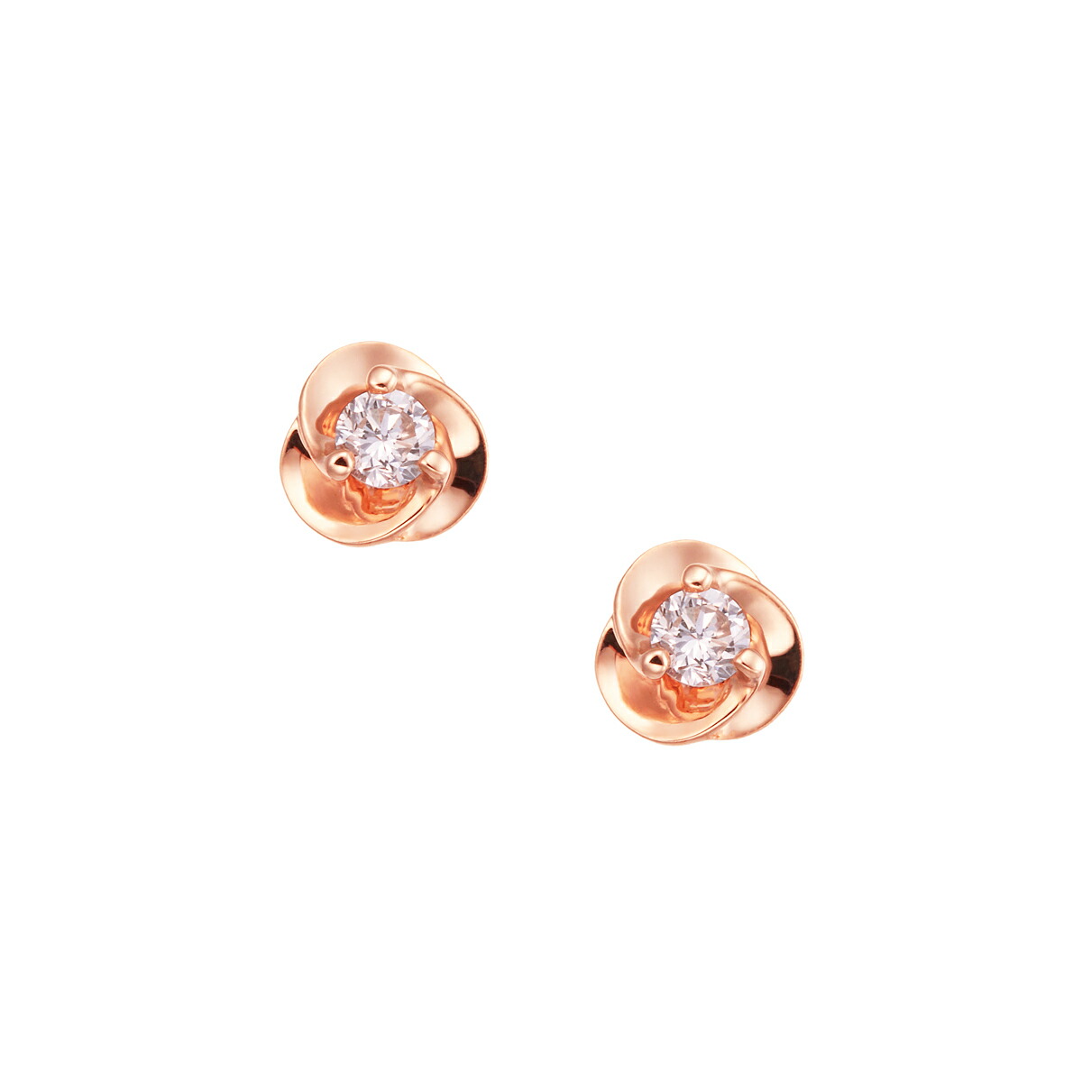 楽天市場】K10ピンクゴールドダイヤモンドピアス : ジュエリーツツミ