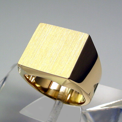 楽天市場】K18印台 20g 正角印台リング : ユーマン貴金属