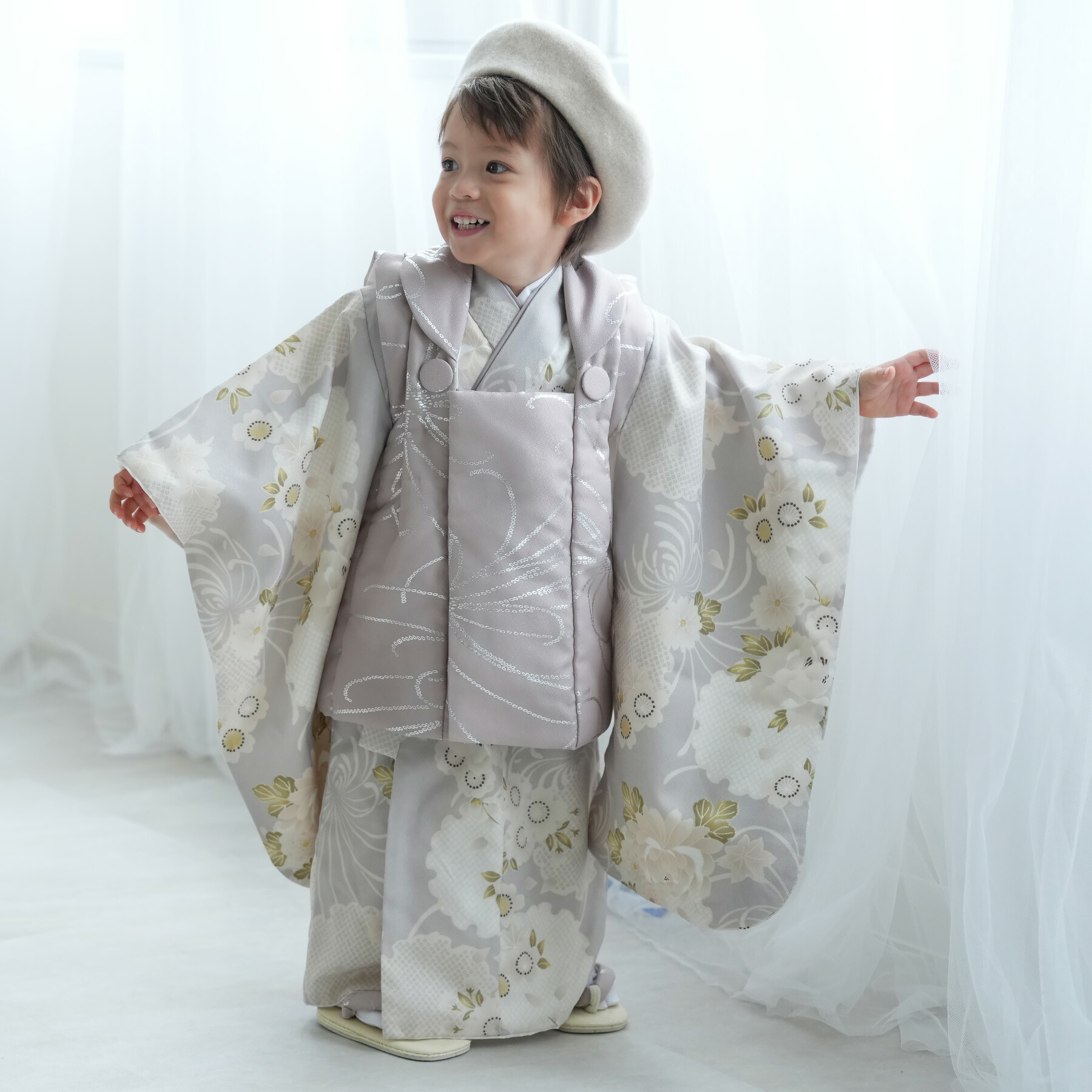 楽天市場】【レンタル】【ひよこ商店 七五三 着物 3歳 男の子 被布