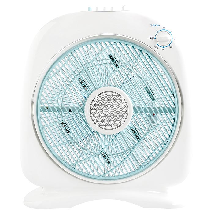 楽天市場】マイナスイオン扇風機 『新林の滝（森林の滝）』 ブルー PR