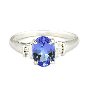 楽天市場】タンザナイト リング 1.0ct Pt900 : ubazakura