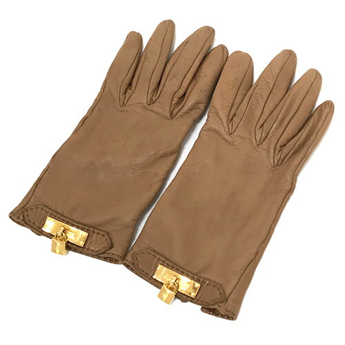 楽天市場】エルメス ケリー グローブ 手袋 レザー ブラウン系 サイズ6