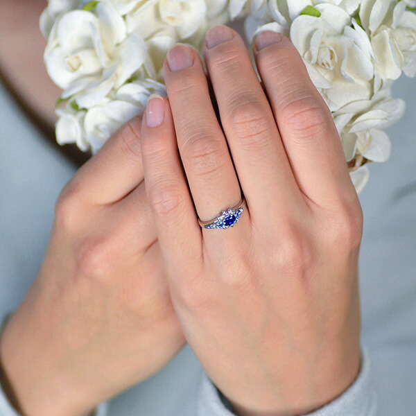 楽天市場】SS800円クーポン リング ブルーサファイア ダイヤモンド