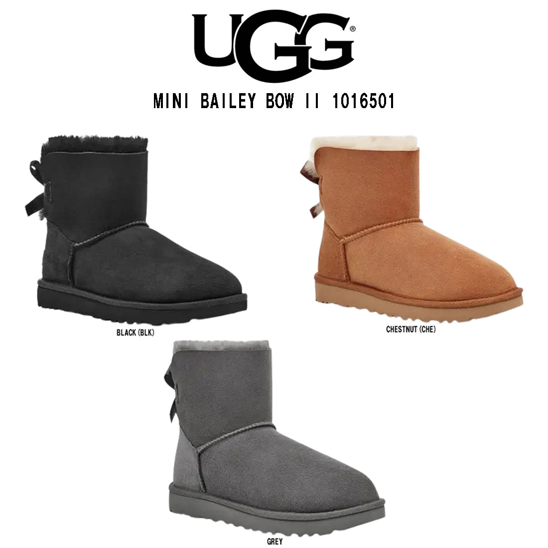 楽天市場】UGG(アグ)レディース ミニ ベイリー ボウ ブーツ ムートン