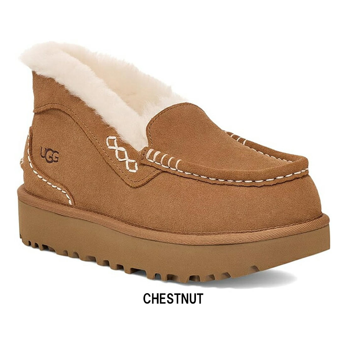 楽天市場】UGG(アグ)レディース アンスレー パーク ブーティ モカシン