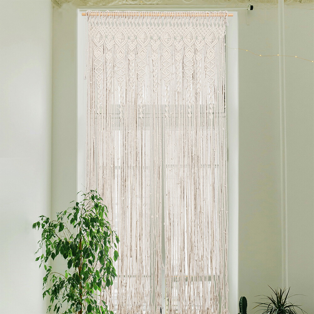 楽天市場】UNHO ストリングカーテン 幅90 180cm丈 高密度 北欧