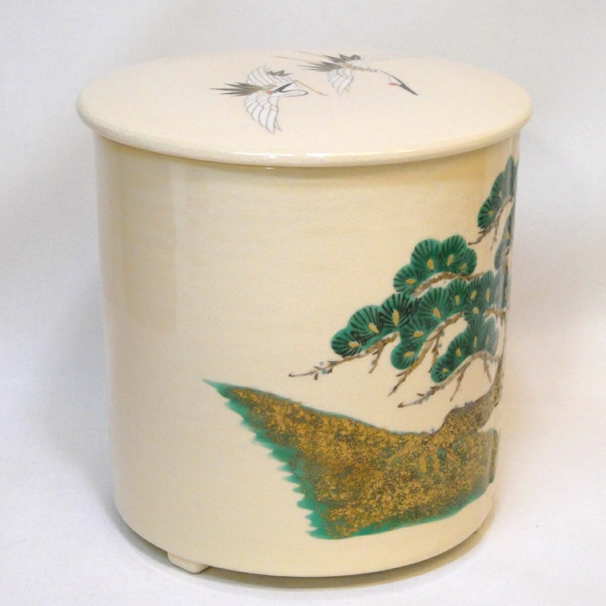 楽天市場】【即中斎好写】平安 桃山窯 手塚大示(岳陵)作 仁清写 松鶴絵