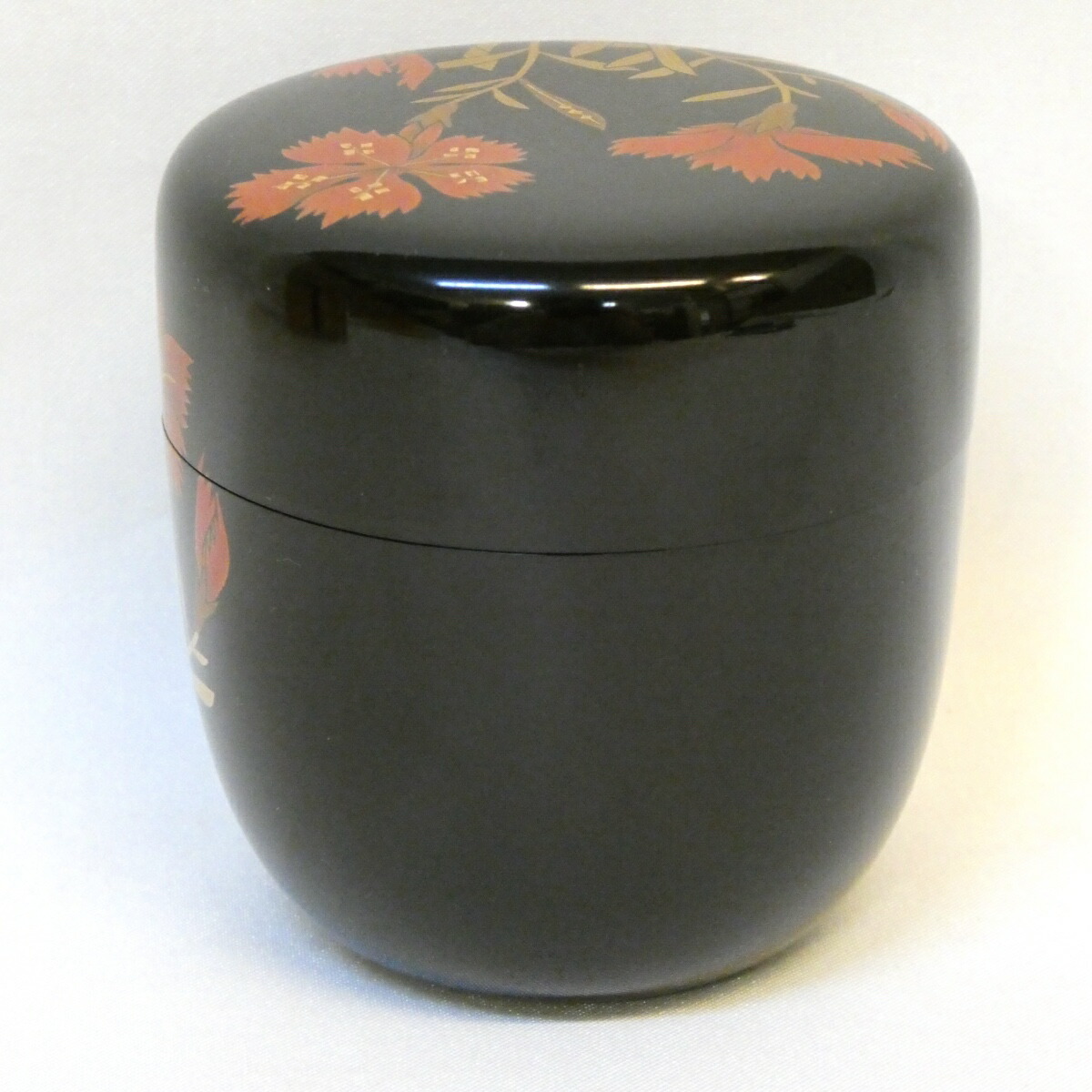 輪島塗 蒔絵師 月峯 作 源氏波 沈金 大棗 漆器 茶道具 抹茶 棗 共箱