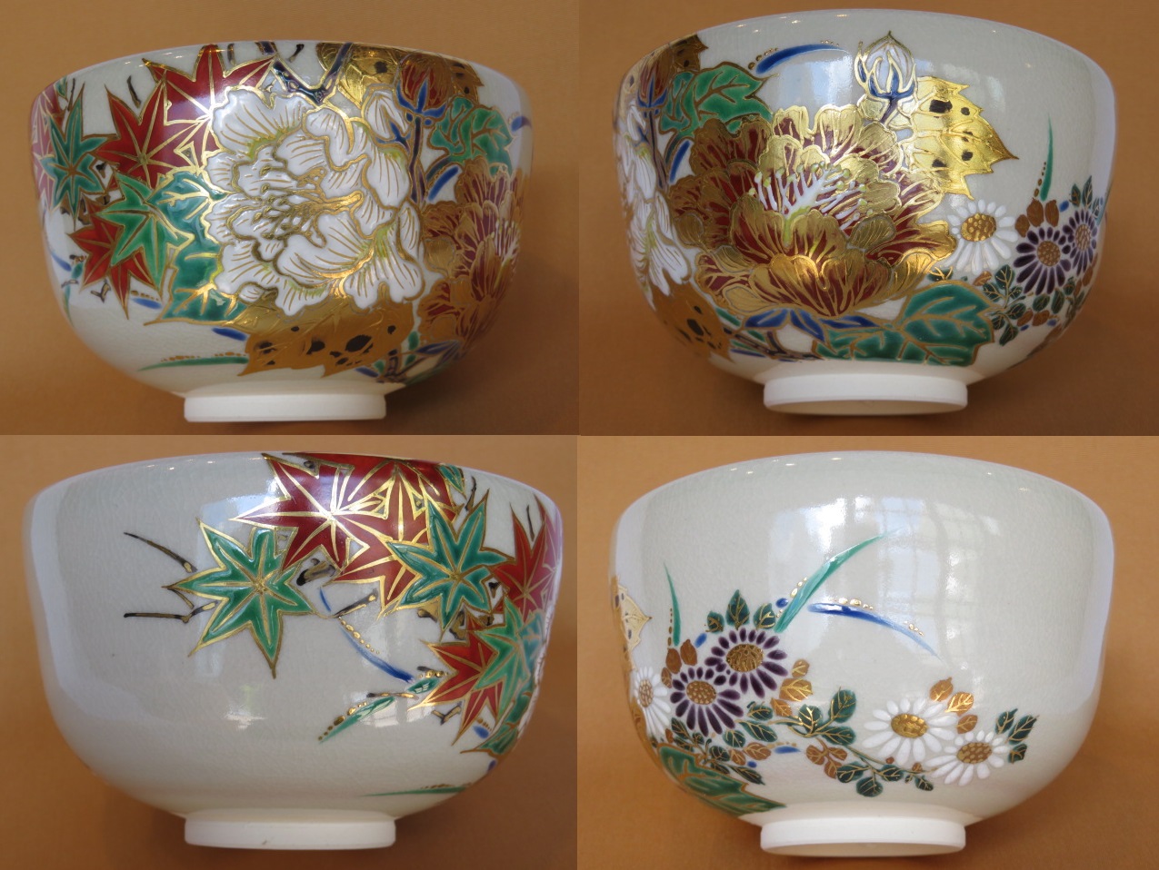 楽天市場】（七月◇特売品） 平安竜谷窯 宮川香雲作 仁清色絵 草花茶碗