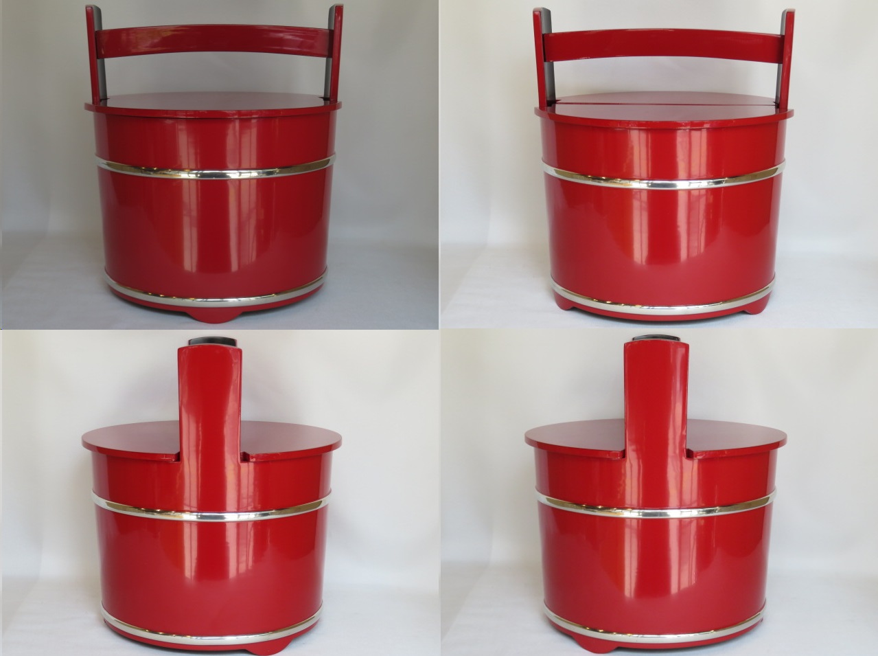 楽天市場】（四月◇特売品）輪島塗 巧菁作 朱 銀箍 真手桶水指 江岑好