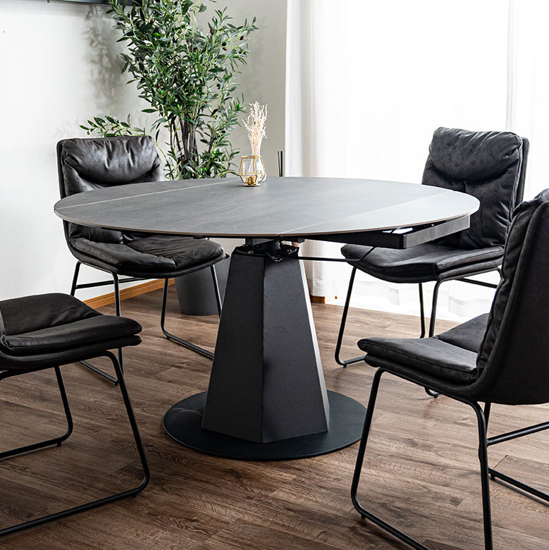 楽天市場】伸長式テーブル 伸長式ダイニングテーブル ラウンドテーブル