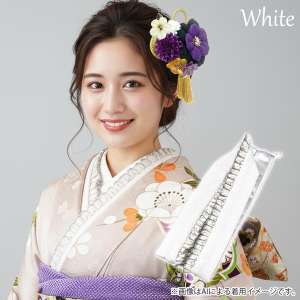 楽天市場】正絹 重ね衿 絹 レース 止めピン付き フリル 日本製 e-021