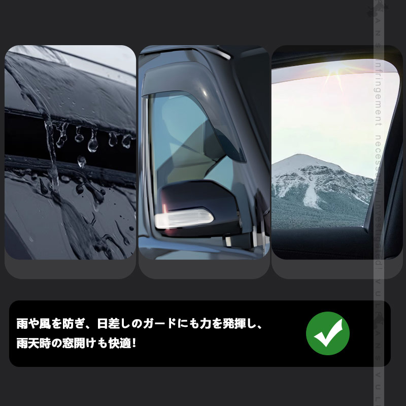 楽天市場】アトレー ハイゼットカーゴ S700V S710V ドアバイザー 2PCS