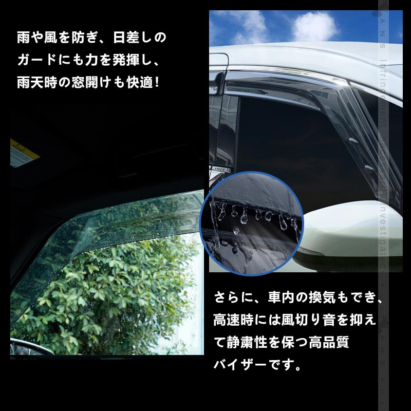 楽天市場】新型 アルファード ヴェルファイア 40系 ドアバイザー