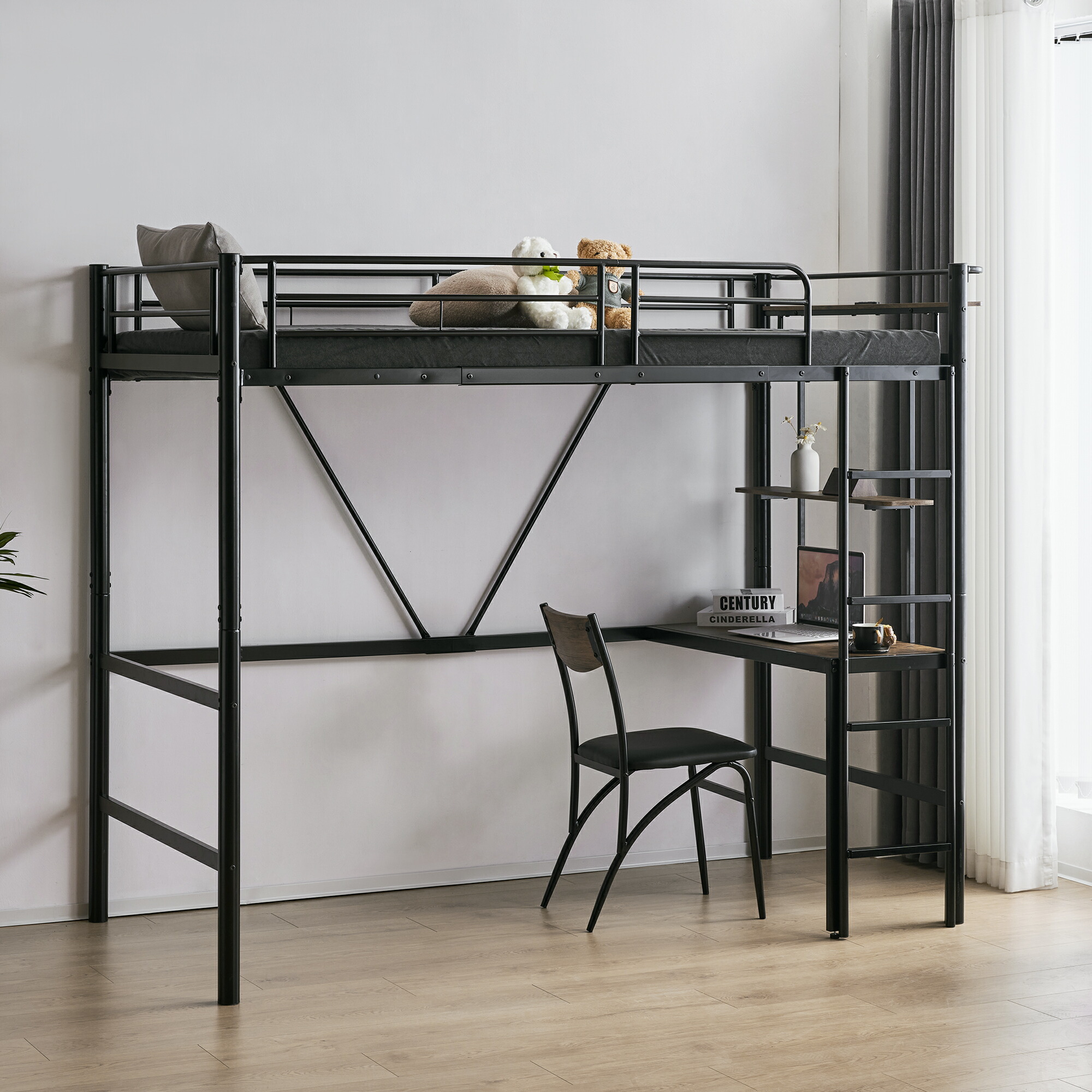 楽天市場】【SS驚安価格販売中！】ロフトベッド シングル システム