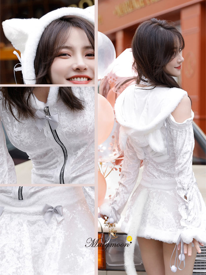 楽天市場】[正規品]猫 コスプレ 白猫 猫コスプレ セット 白 ねこ ネコ