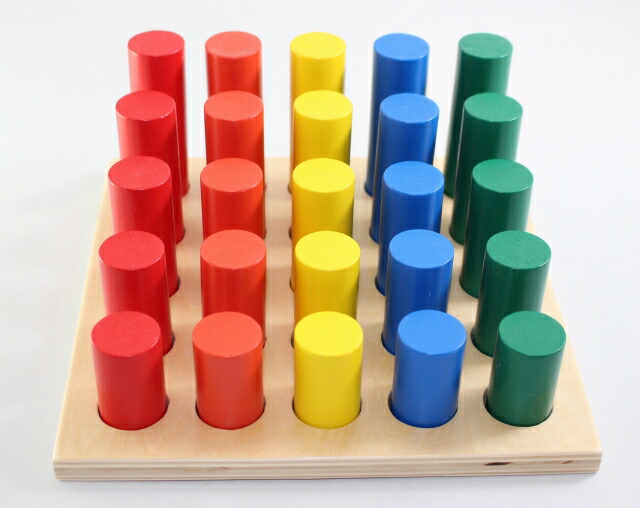 楽天市場】モンテッソーリ 円柱階段さし Montessori Cylinder Solid