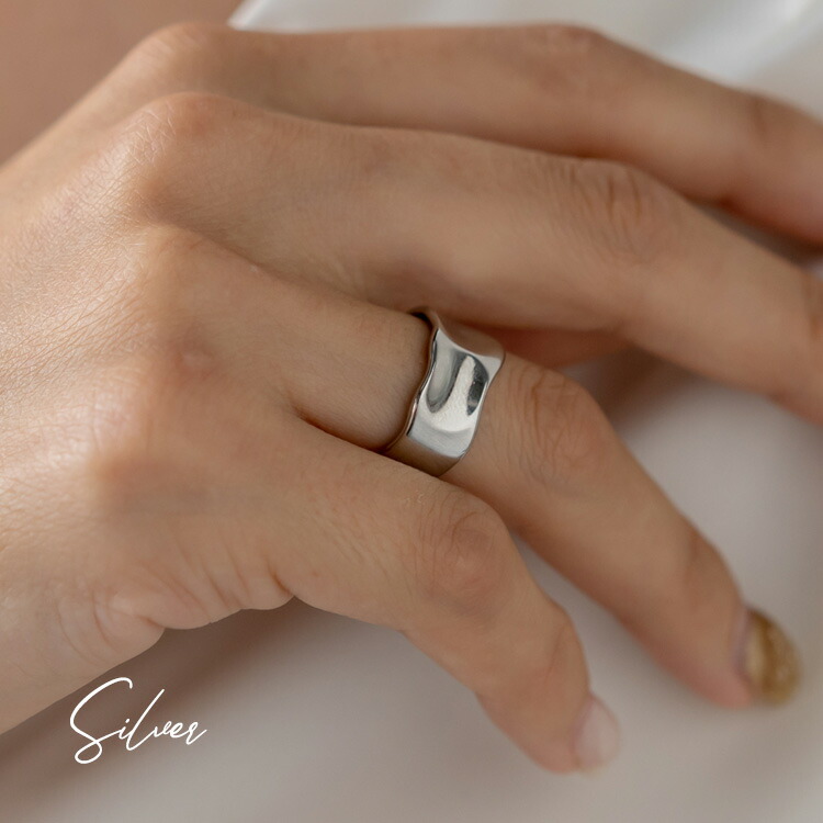 楽天市場】SILVER925 ワイドハンマードリング [10号〜16号/ サイズ調整