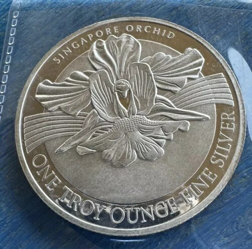 楽天市場】シンガポール オーキッド 1 オンス シルバー マーライオン