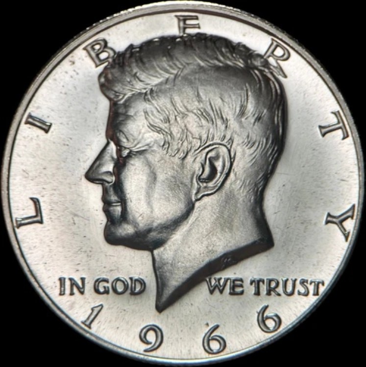 楽天市場】アメリカ合衆国。1966年、50セント、銀貨 - ケネディ