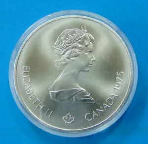 楽天市場】1975年カナダ10ドル 0.925銀貨?エリザベス2世?オリンピック