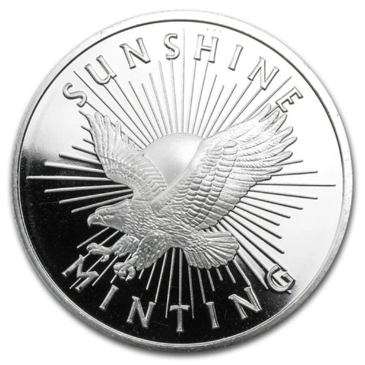 サンシャインミント・イーグルの1オンス銀貨4枚セット 楽天市場】即納