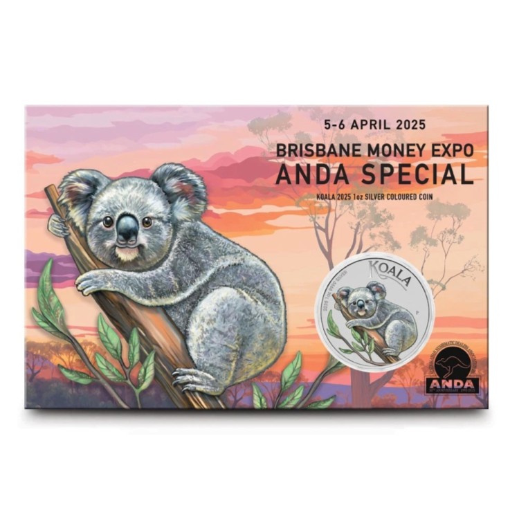 楽天市場】2025年 1オンス オーストラリア産カラーコアラ銀貨（カード