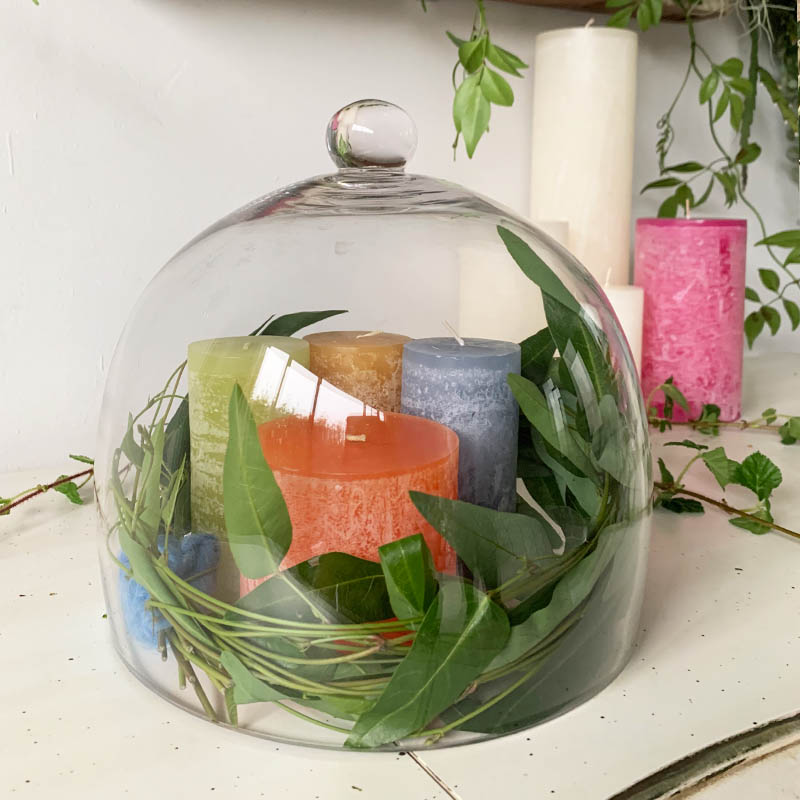 楽天市場】GARAGE SALE K20-0270S GLASS DOME S フタ エレガント