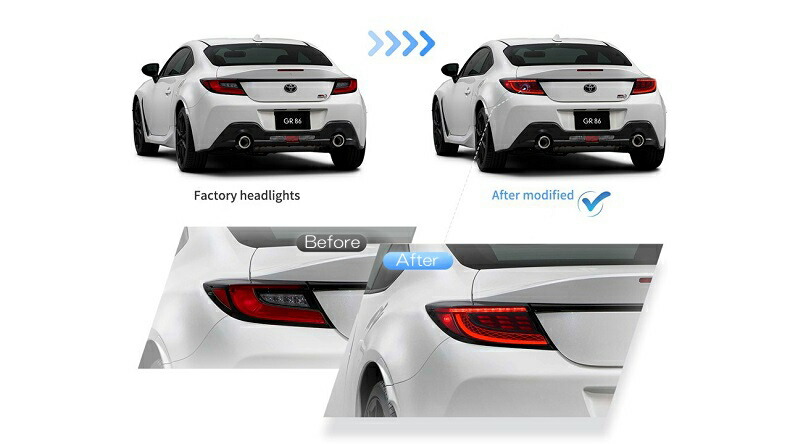 楽天市場】GR86 ZN8 BRZ ZD8 LEDテールランプ 流れるウィンカー