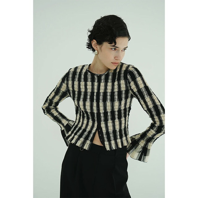 楽天市場】クラネ CLANE シャーリング デザイン ブラウス SHIRRING