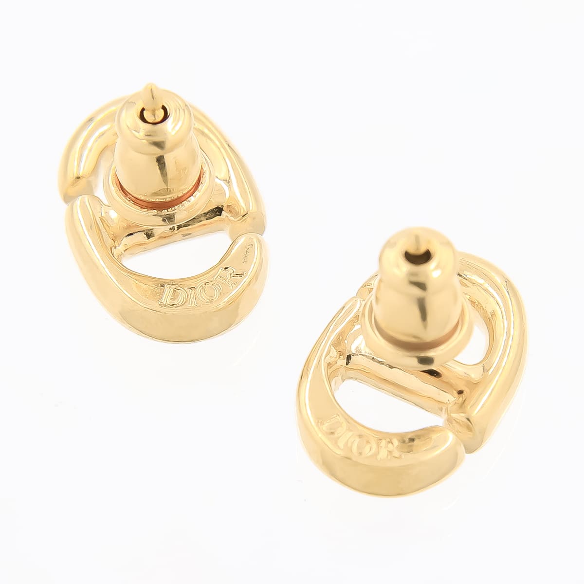 楽天市場】Dior ディオール ピアス スタッド CD NAVY スタッドピアス