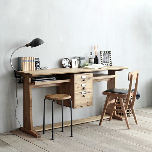 楽天市場】デスク 薄型デスク 奥行き42cm 2人掛け 木製 おしゃれ 2人