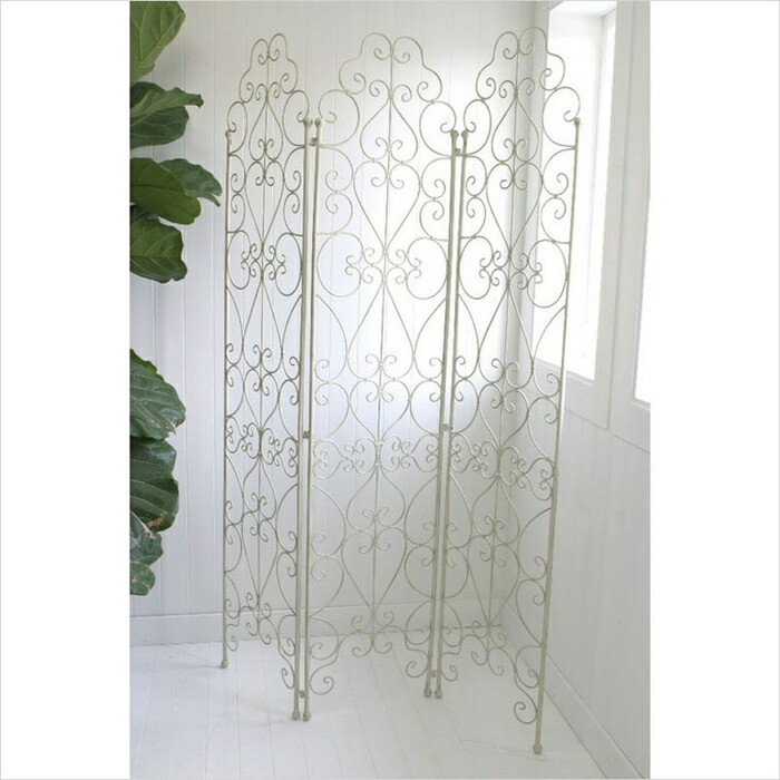 楽天市場】パーテーション スクリーン アイアン ホワイト シャビー